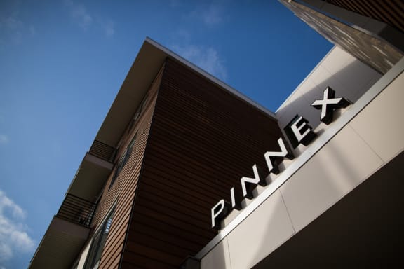 sign on building at Pinnex, Indianapolis, IN, 46203