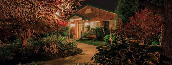 Courtyard Path at North Pointe Apartments, Clifton Park, New York