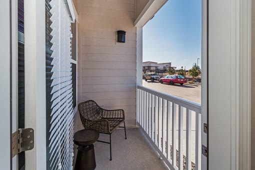 Private Patio Balcony at CO Springs Apartments for Rent 80924