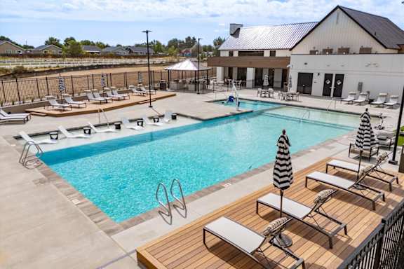 Relaxing Pool With Sundecks at Alante Homes at Spring Run, Caldwell, Idaho