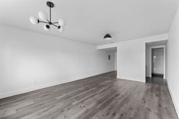 The Rivet Model Living Area and Kitchen