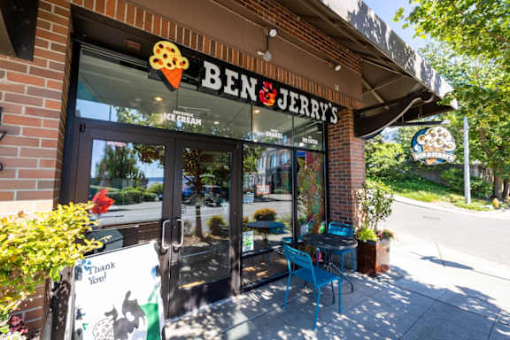 Ben and Jerry's Storefront in Kirkland, Washington