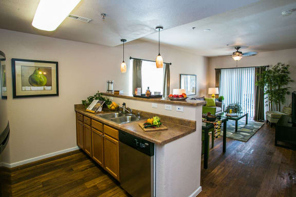 Apartment rentals near me with full kitchen and breakfast bar