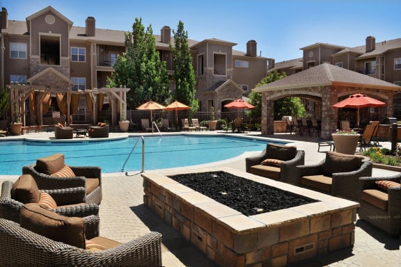 Resort-Style Swimming Pool and Sundeck at Apartment Homes in Cherry Creek School District
