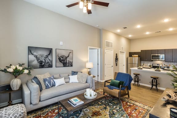 Upgraded Hardwood Floors at Luxury Apartments Near Garden of the Gods Park