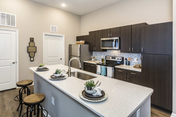 Colorado Springs Apartments near Denver with Luxury Kitchen Island
