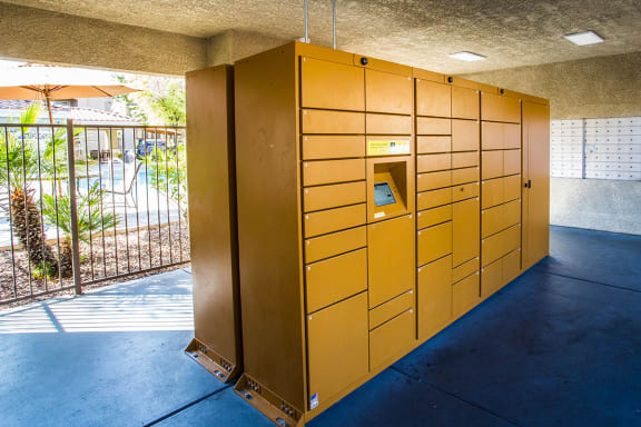 Secure Package Receiving Lockers for Residents at Safe Apartments to Rent in Las Vegas Nevada