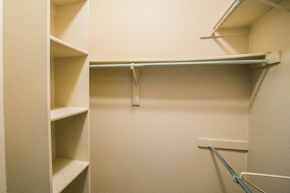 Large closets at apartments near Dallas Galleria
