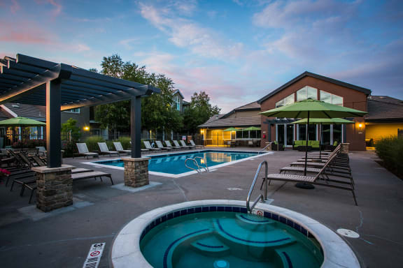 Relaxing Hot Tub/ Spa at Apartments Near Denver International Airport