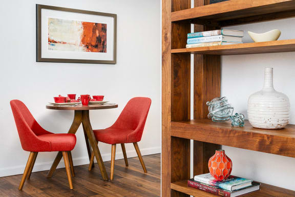 Built-in Bookshelves at Apartments Near Sky Harbor Airport UT