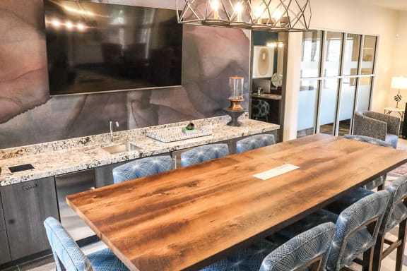 Elegant Clubhouse with Kitchen at Apartments for Rent in Glendale Arizona