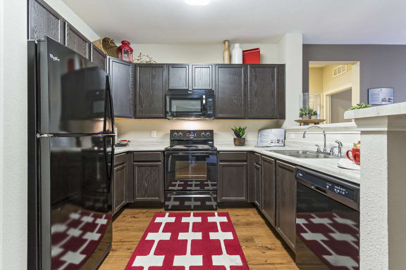 Kitchen at Solaire Apartments in Brighton, CO