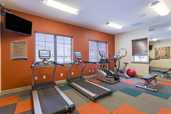Fitness Center at Solaire Apartments in Brighton, CO