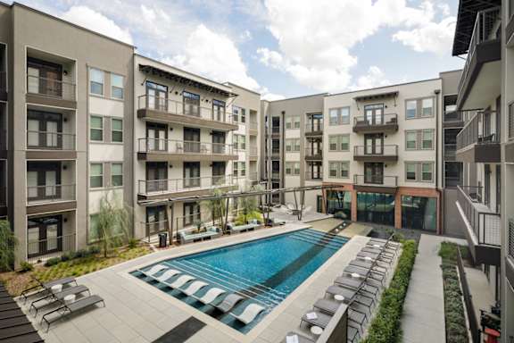 Resort-style Pool at The Baldwin at St. Paul Square, San Antonio, 78205