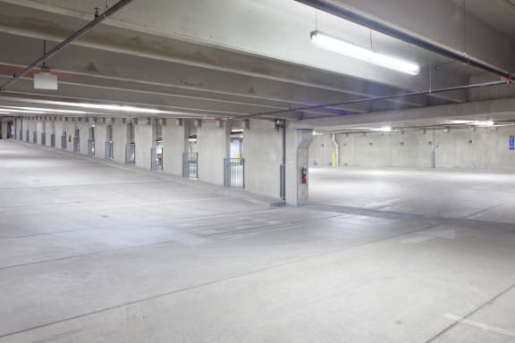 Parking Garage at Skye at Arbor Lakes Apartments, Maple Grove