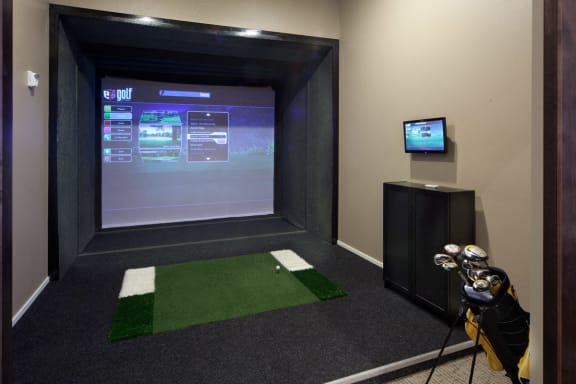 Golf Simulator1 at Skye at Arbor Lakes Apartments, Maple Grove, Minnesota