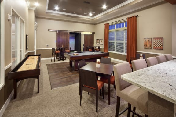 Pub Room Area at Skye at Arbor Lakes Apartments, Minnesota