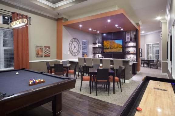Billiards Table at Skye at Arbor Lakes Apartments, Minnesota, 34105