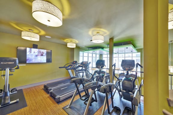 Multi-Level Fitness Center at Apartments 75219