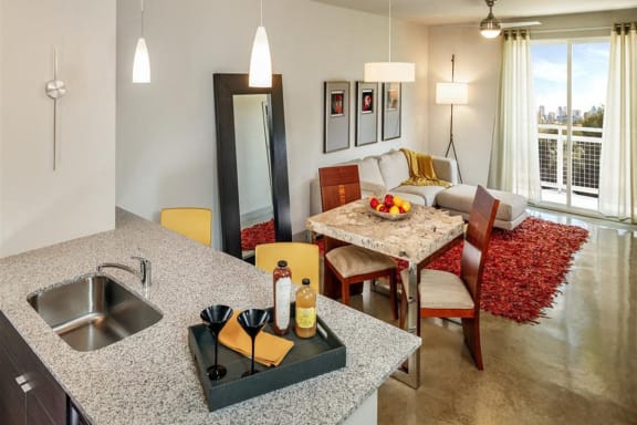 Upgraded Granite or Quartz Countertops at Apartments Near Love Field Airport