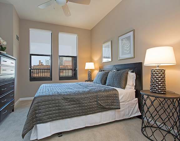 Bedroom at The Shelby, Chicago, 60616