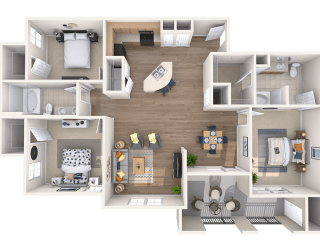 C1 - 3 Bedroom 2 Bath