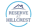 A logo with a house and the words "Reserve at Hillcrest" in a circle.