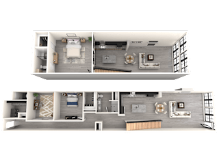 Portola at SouthGlenn Two Bedroom Loft with Den Townhome