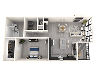 Portola at SouthGlenn One Bedroom Townhome