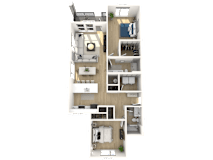 D11 - 2 Bedroom 2 Bathroom at Nuvo Flats, Merrillville, IN