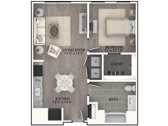  Floor Plan 1E