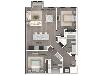  Floor Plan 2B