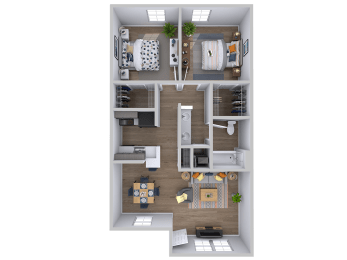 Two bedroom two bathroom apartment near Zilker Park