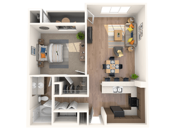 1 bed 1 bath at THE MARTIN APARTMENT HOMES, Las Vegas, NV