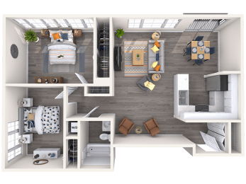  Floor Plan The Barcroft, Renovated