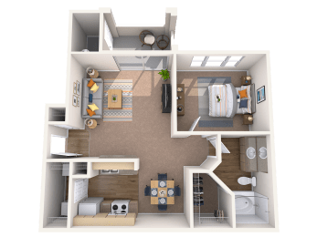 1 bed 1 bathroom B at Montage at Pecos Ranch Apartments, Arizona