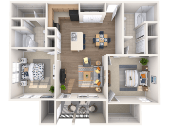B1 - 2 Bed 2 Bath