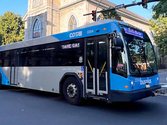 CDTA BusPlus vehicle at Sol Apartments, Troy, 12180