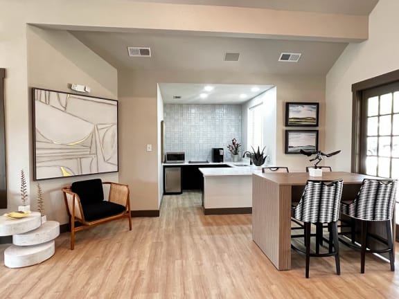 Newly renovated resident clubhouse at apartments near Dallas love field airport
