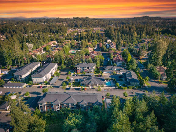 Little Tuscany Apartments & Townhomes in Olympia, Washington Aerial View of Property