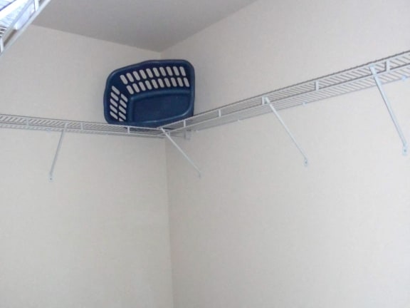 spacious closet at Hoffman Hotel Apartments