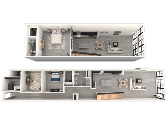 Portola at SouthGlenn Two Bedroom Loft with Den Townhome