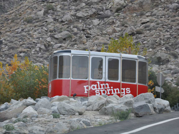 Palm Springs Aerial Tramway Car at Mirabella Apartments, CA, 92203
