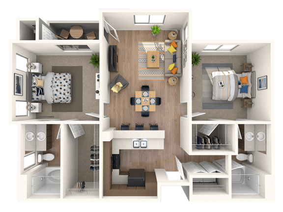 2 bed 2 bath 2 bed 2 bath at THE MARTIN APARTMENT HOMES, Las Vegas, 89148