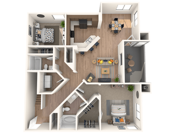 2 bed 2 bath B at THE MARTIN APARTMENT HOMES, Las Vegas