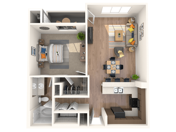 1 bed 1 bath at THE MARTIN APARTMENT HOMES, Las Vegas, NV