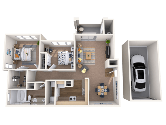 2 bed 2 bath E at Montage at Pecos Ranch Apartments, Chandler, Arizona