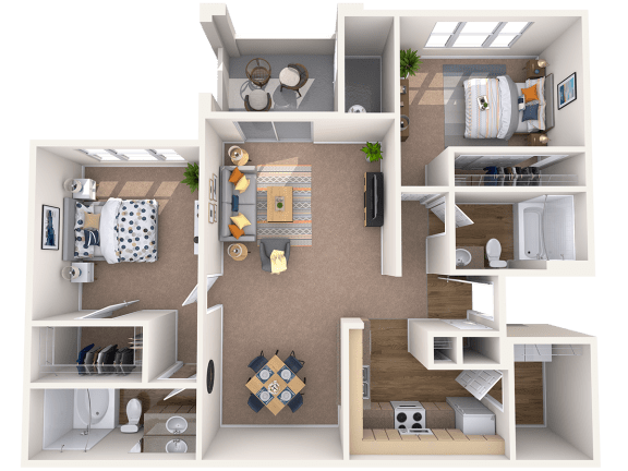2 bed 2 bath I at Montage at Pecos Ranch Apartments, Chandler, Arizona