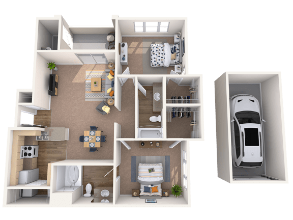 2 bed 2 bath D at Montage at Pecos Ranch Apartments, Arizona