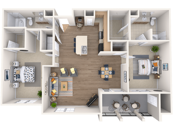 B2 - 2 Bed 2 Bath
